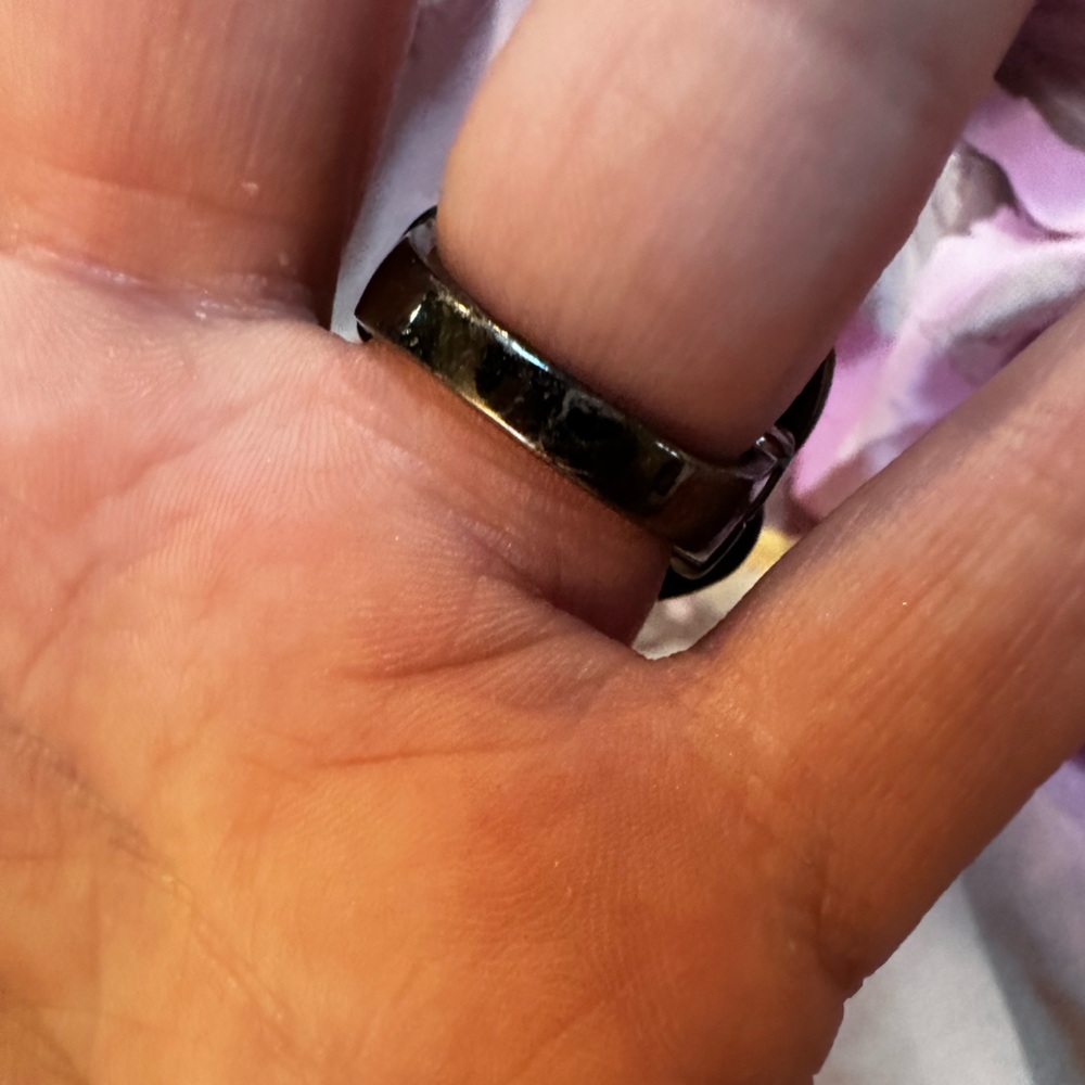 Park Lane-Rosette Ring-size 6 -Hematite plated with rose crystals-originally $76 - Picture 8 of 9
